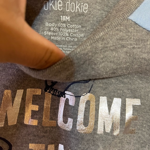 Okie Dokie 18month set - Welcome Tiny Human - Picture 3 of 4